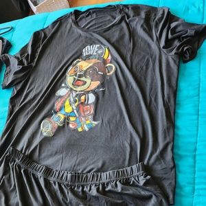 Men's Love Bear Short Set